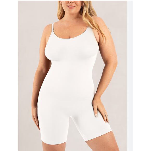 Brand New Shapermint Essentials Women's 2XL White One Piece Bodysuit Shapewear - Picture 1 of 10
